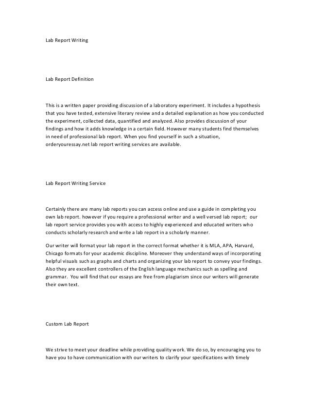 Lab report writing services dissertation writing nyc conferences